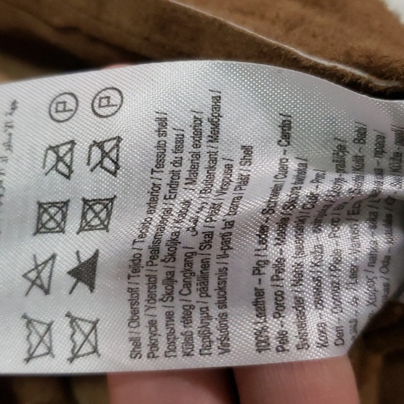 Only women's brow leather aline skirt size 38 - Picture 3 of 3